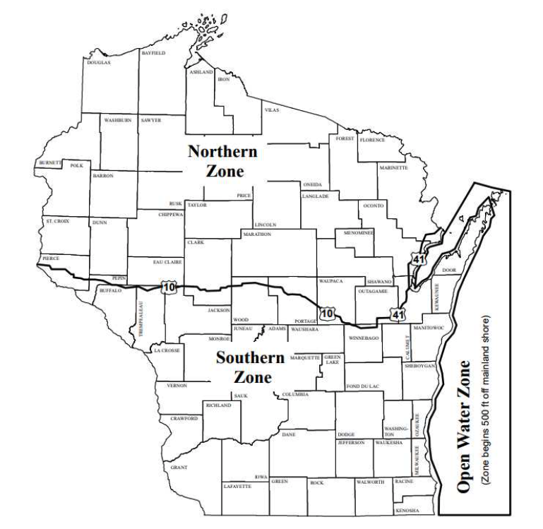 Open Water Zone, Wisconsin U.S. Geological Survey